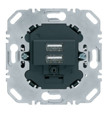 Розетка USB Berker 260205, антрацит, для врізного монтажу