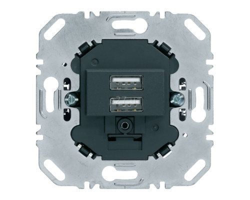 Розетка USB Berker 260205, антрацит, для врізного монтажу