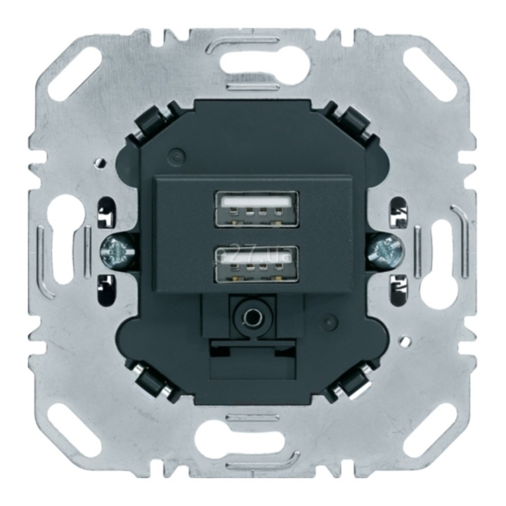 Розетка USB Berker 260205, антрацит, для врізного монтажу · Berker · berker-260205