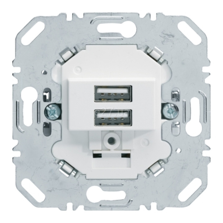 Розетка USB Berker 260209, полярно-білий, для врізного монтажу · Berker · berker-260209