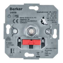 Димер для світлодіодних ламп Berker 2909, для врізного монтажу · Berker · berker-2909