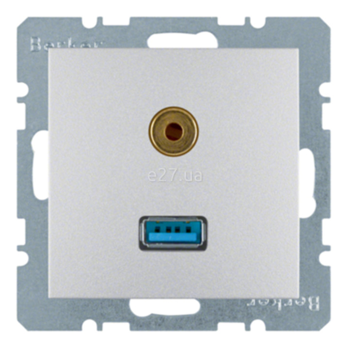 Розетка Jack 3,5 mm Berker 3315391404 S.1 · Berker · berker-3315391404