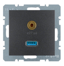 Розетка Jack 3,5 mm Berker 3315391606 S.1
