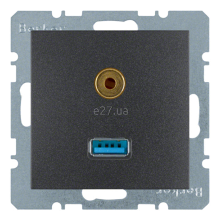 Розетка Jack 3,5 mm Berker 3315391606 S.1 · Berker · berker-3315391606