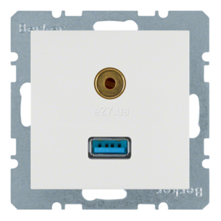 Розетка Jack 3,5 mm Berker 3315391909 S.1 · Berker · berker-3315391909