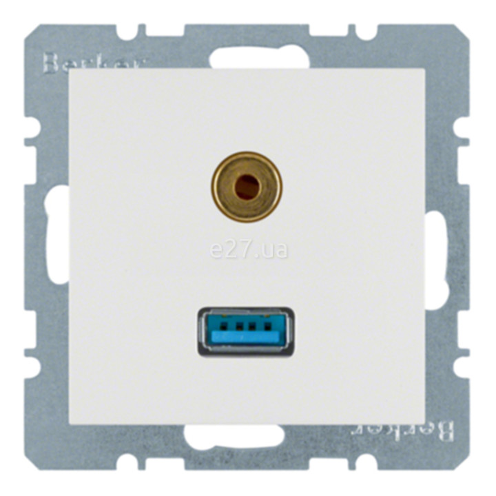 Розетка Jack 3,5 mm Berker 3315398989 S.1 · Berker · berker-3315398989