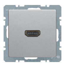 Розетка HDMI Berker 3315426084 Q.1/Q.3/Q.7, алюміній, пластик, для врізного монтажу