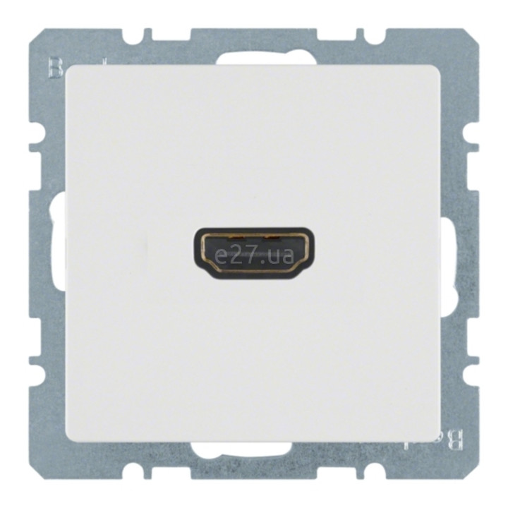Розетка HDMI Berker 3315426089 Q.1/Q.3/Q.7, полярно-білий, пластик, для врізного монтажу · Berker · berker-3315426089