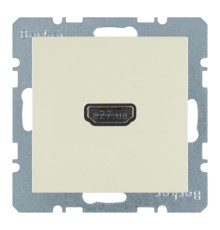 Розетка HDMI Berker 3315428982 S.1/B.3/B.7, білий, пластик, для врізного монтажу
