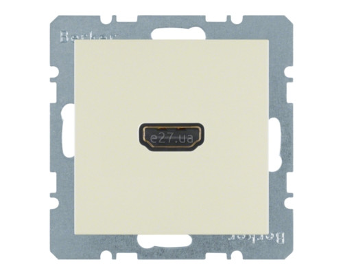Розетка HDMI Berker 3315428982 S.1/B.3/B.7, білий, пластик, для врізного монтажу