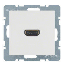Розетка HDMI Berker 3315428989 S.1/B.3/B.7, полярно-білий, пластик, для врізного монтажу