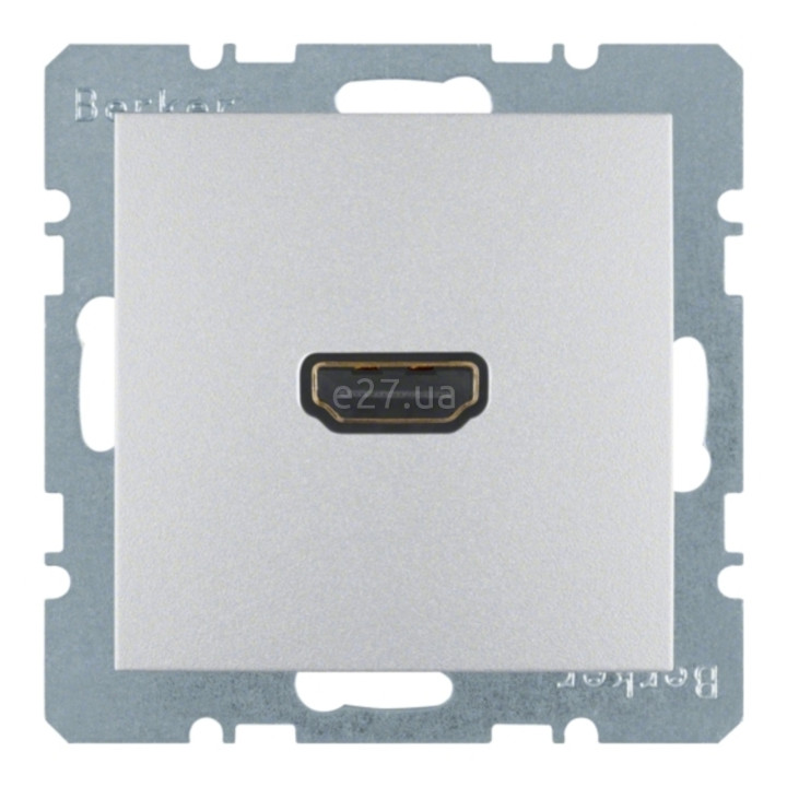 Розетка HDMI Berker 3315431404 S.1/B.3/B.7, алюміній, пластик, для врізного монтажу · Berker · berker-3315431404