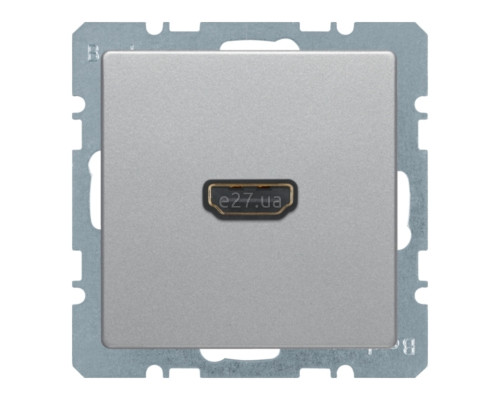 Розетка HDMI Berker 3315436084 Q.1/Q.3/Q.7, алюміній, пластик, для врізного монтажу