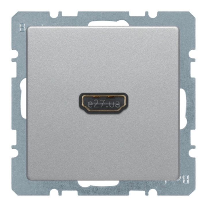 Розетка HDMI Berker 3315436084 Q.1/Q.3/Q.7, алюміній, пластик, для врізного монтажу · Berker · berker-3315436084