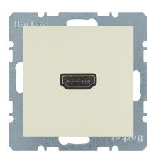 Розетка HDMI Berker 3315438982 S.1/B.3/B.7, білий, пластик, для врізного монтажу
