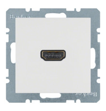 Розетка HDMI Berker 3315438989 S.1/B.3/B.7, полярно-білий, пластик, для врізного монтажу