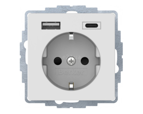 Розетка 220В з USB Berker 48046089 Q.x