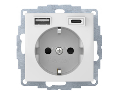 Розетка 220В з USB Berker 48048989 S.1