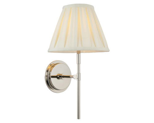Бра Endon 103356 Rennes & Carla Wall, Bright nickel plate & cream fabric