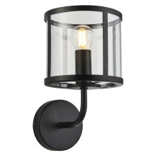 Бра Endon 104193 Hopton Wall, Matt black & clear glass · Endon · endon-104193