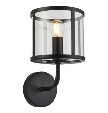 Бра Endon 104193 Hopton Wall, Matt black & clear glass