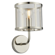 Бра Endon 106003 Hopton Wall, Bright nickel plate & clear glass · Endon · endon-106003