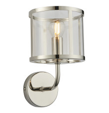 Бра Endon 106003 Hopton Wall, Bright nickel plate & clear glass