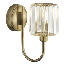 Бра Endon 107803 Berenice Wall, Antique brass plate & clear glass · Endon · endon-107803