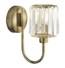Бра Endon 107803 Berenice Wall, Antique brass plate & clear glass