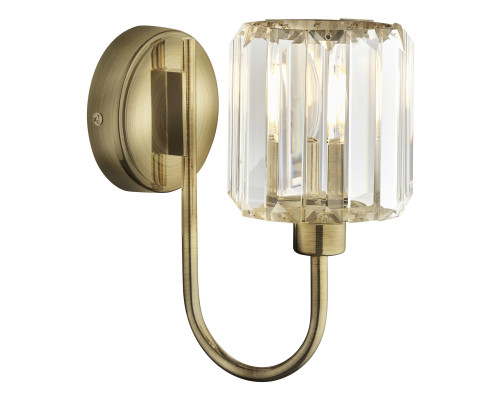 Бра Endon 107803 Berenice Wall, Antique brass plate & clear glass