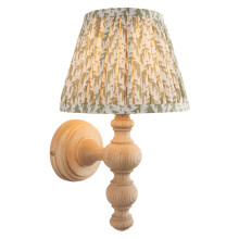 Бра Endon 114322 Bibury & Leaf 20cm Wall, Natural ash & herb garden green fabric · Endon · endon-114322