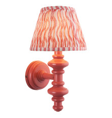 Бра Endon 114497 Carnaby & Ripple 20cm Wall, Satin pink clay paint & coral pink fabric