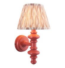 Бра Endon 114505 Carnaby & Ikat 20cm Wall, Satin pink clay paint & neutral print fabric