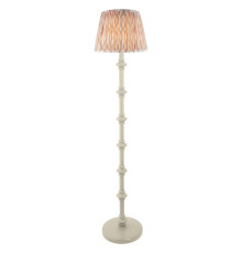 Торшер Endon 115486 Carnaby & Ikat 35cm Floor, Satin almond white paint & neutral print fabric