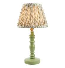 Настільна лампа Endon 115937 Bibury & Leaf 20cm Table, Satin cotswold green paint & herb garden green fabric