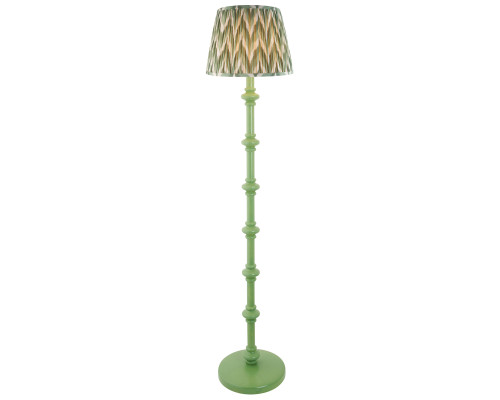 Торшер Endon 116138 Carnaby & Zigzag 35cm Floor, Satin cotswold green paint & cotswold green fabric