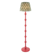 Торшер Endon 116163 Carnaby & Zigzag 35cm Floor, Satin pink clay paint & cotswold green fabric