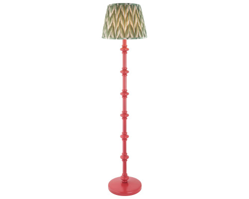 Торшер Endon 116163 Carnaby & Zigzag 35cm Floor, Satin pink clay paint & cotswold green fabric