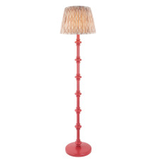 Торшер Endon 116167 Carnaby & Ikat 35cm Floor, Satin pink clay paint & neutral print fabric