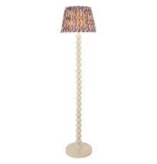 Торшер Endon 116177 Higgledy & Ikat 35cm Floor, Gloss almond white paint & pearl grey fabric