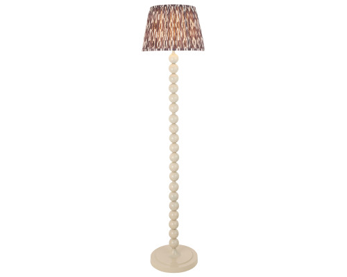 Торшер Endon 116177 Higgledy & Ikat 35cm Floor, Gloss almond white paint & pearl grey fabric