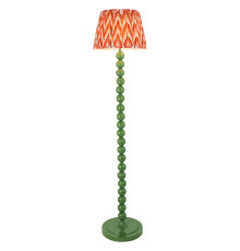 Торшер Endon 116188 Higgledy & Zigzag 35cm Floor, Gloss cotswold green paint & apricot orange fabric