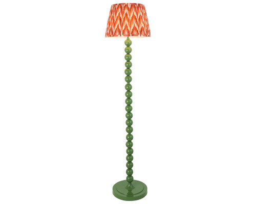 Торшер Endon 116188 Higgledy & Zigzag 35cm Floor, Gloss cotswold green paint & apricot orange fabric