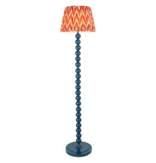 Торшер Endon 116200 Higgledy & Zigzag 35cm Floor, Gloss marlin blue paint & apricot orange fabric