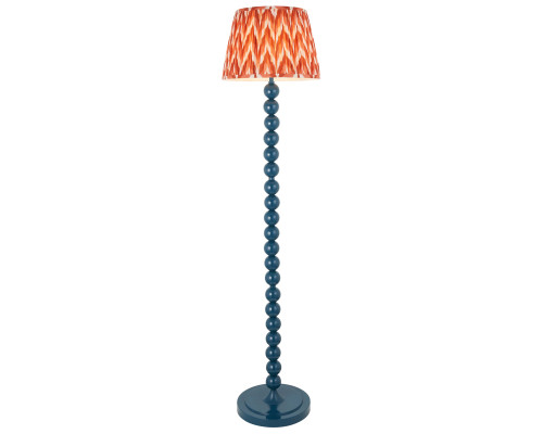 Торшер Endon 116200 Higgledy & Zigzag 35cm Floor, Gloss marlin blue paint & apricot orange fabric