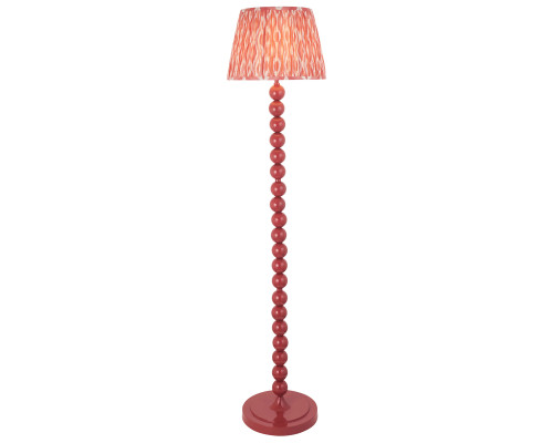 Торшер Endon 116207 Higgledy & Ikat 35cm Floor, Gloss pink clay paint & coral pink fabric