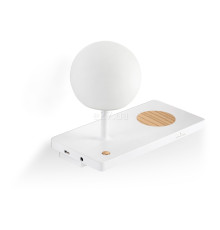 Бра Faro 01027A Niko PC Right white wall lamp PC diffuser, 7 Вт, 500 лм, 3000K
