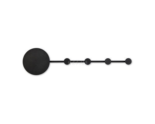 Настінний світильник Faro 1001 HAN Black wall lamp/coat rack, 6 Вт, 500 лм, 2700K