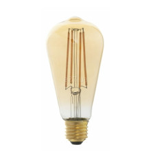 Лампа світлодіодна Faro 17424 Pebetero Amber, ST64 5W 2700K E27, 360°