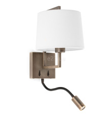 Бра Faro 20173-01 Frame Old gold/white wall lamp with reader